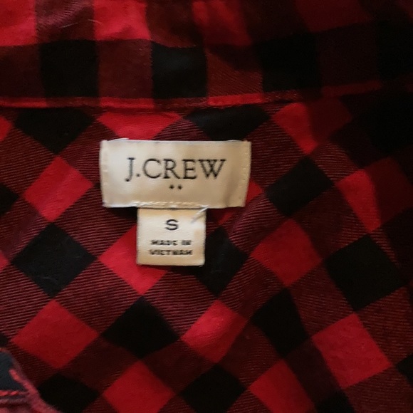 Jcrew red plaid shirt - Picture 2 of 2